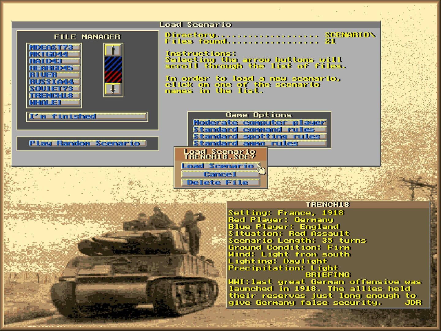 Wargame Construction Set II: Tanks! screenshot 8