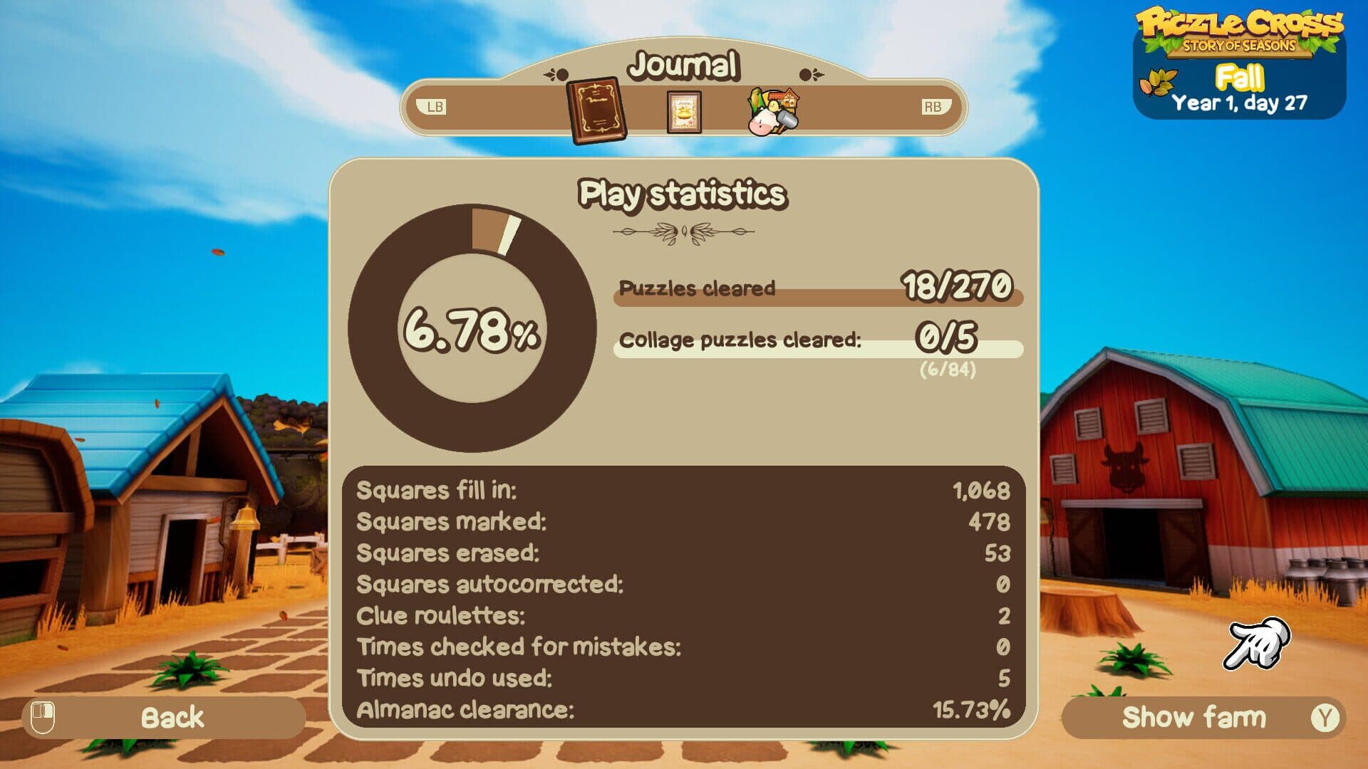 Piczle Cross: Story of Seasons screenshot 2