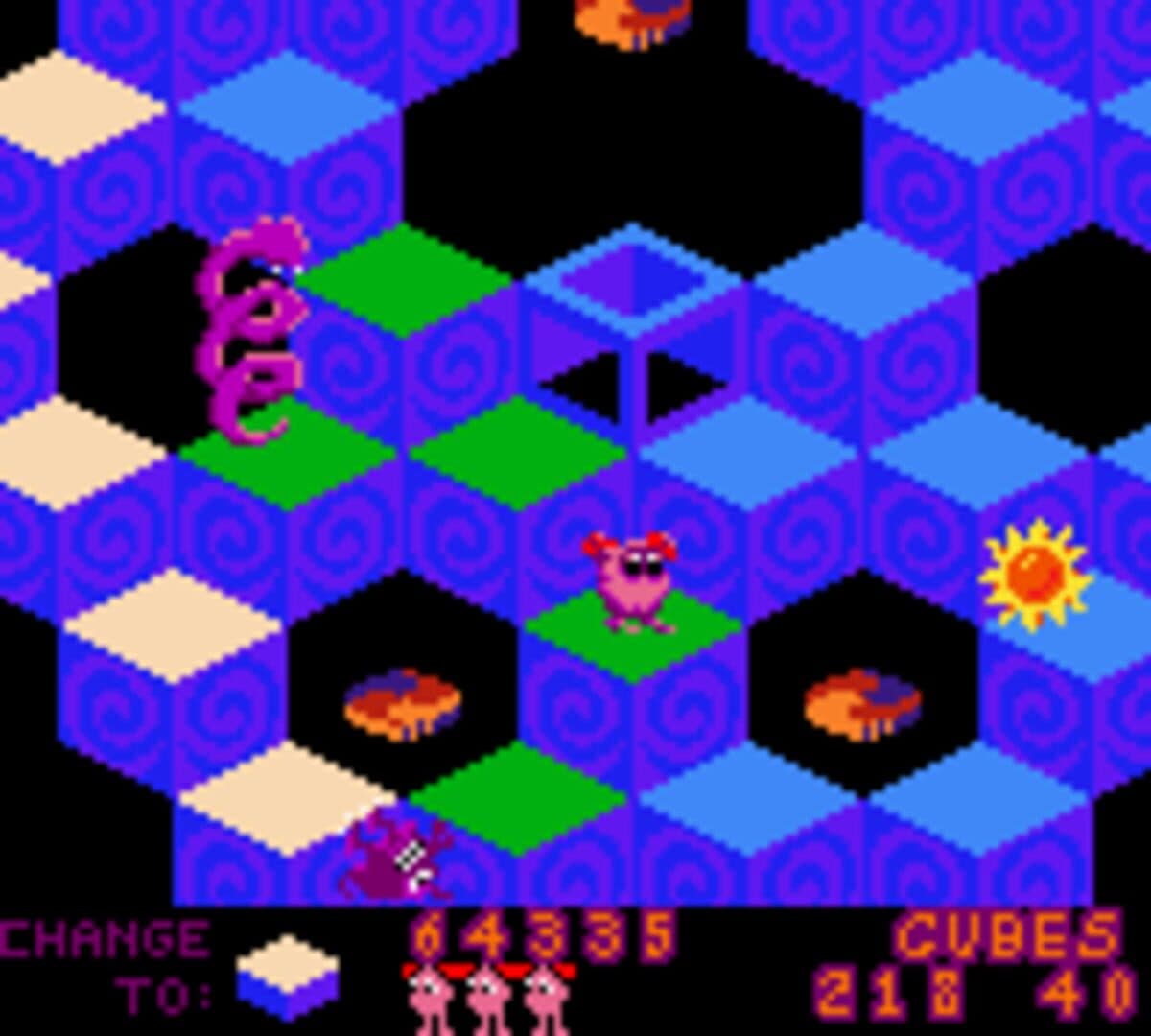 Q*bert screenshot 1