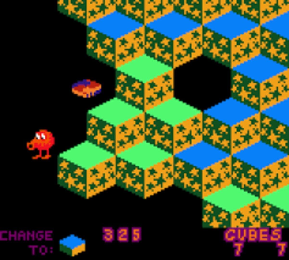 Q*bert screenshot 2