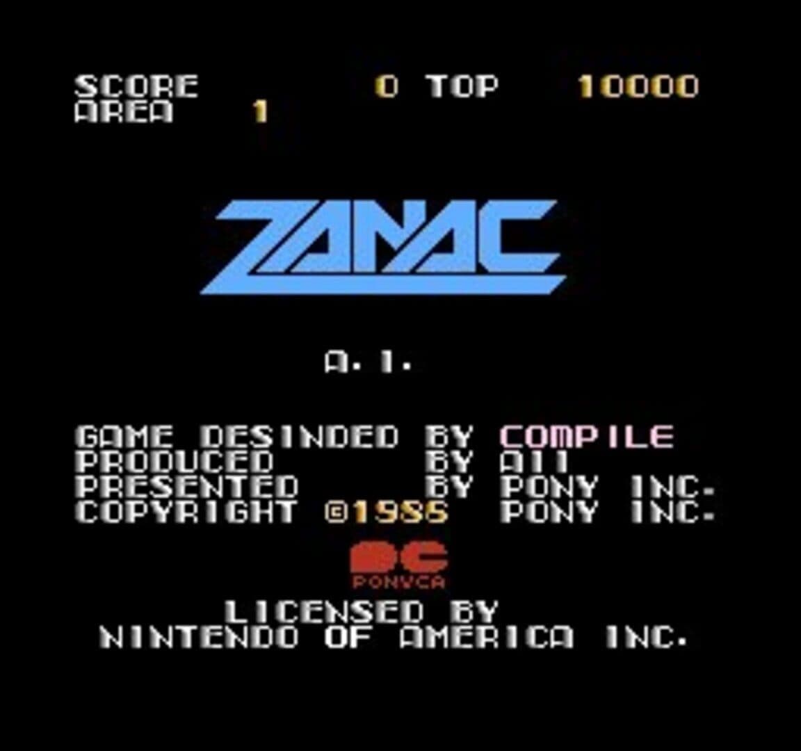 Zanac screenshot 2