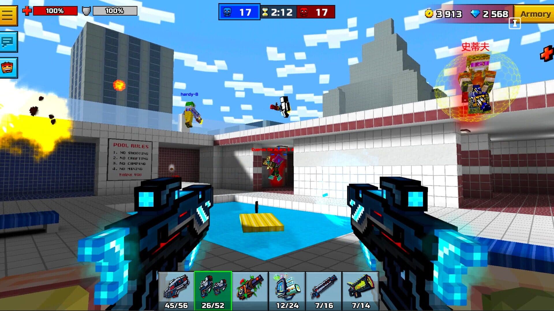 Pixel Gun 3D: Frost Dive Set screenshot 5