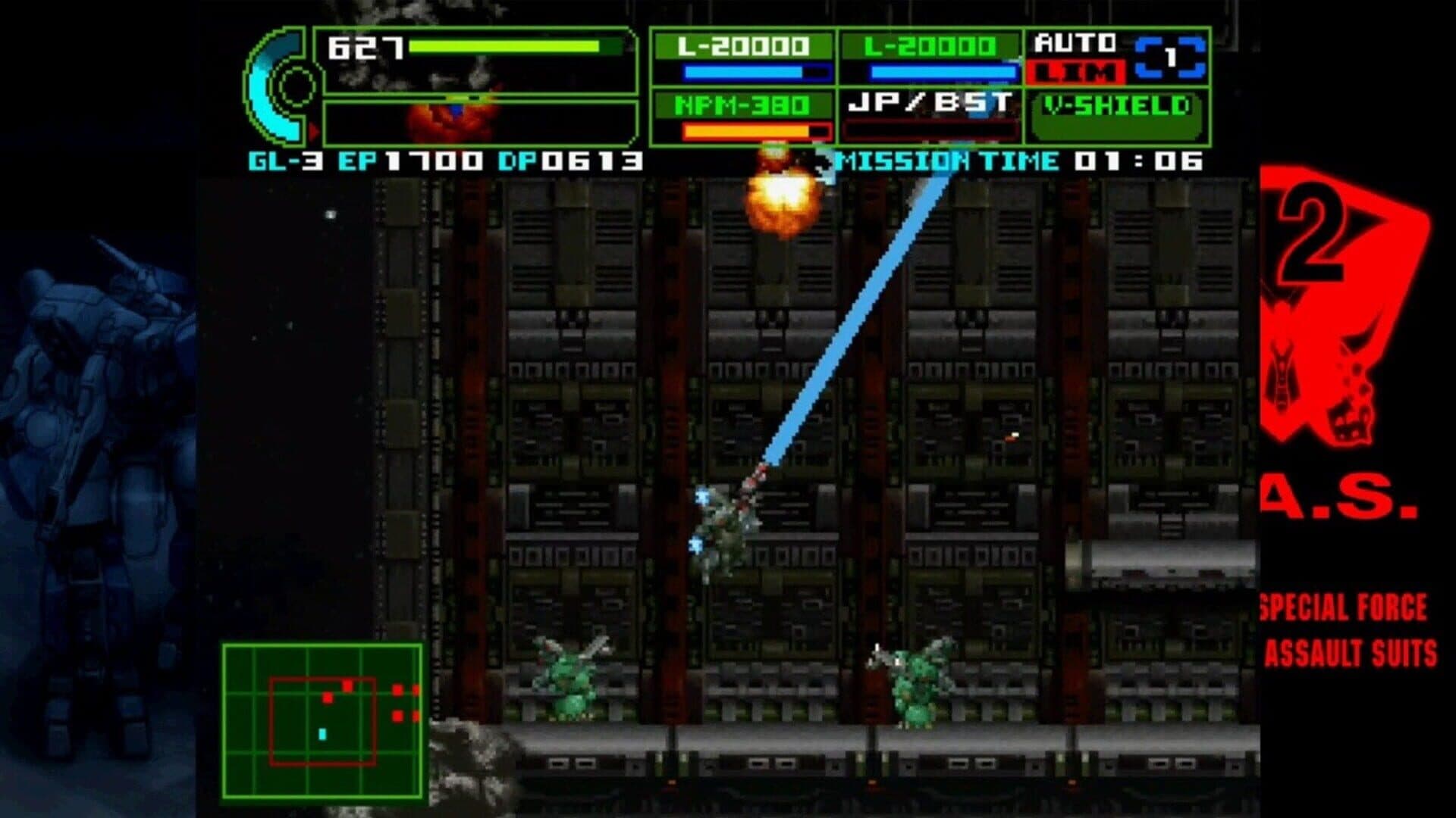 Assault Suit Leynos 2: Saturn Tribute screenshot 8