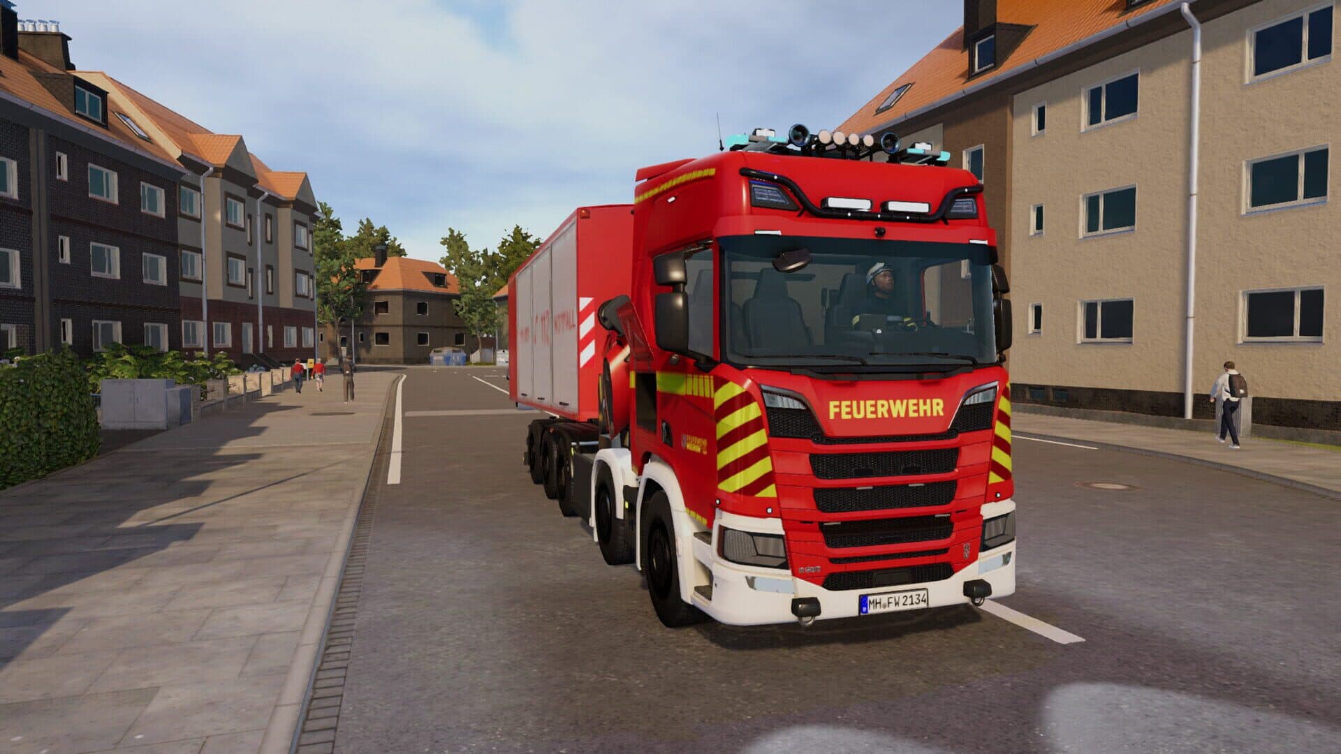Emergency Call 112: The Fire Fighting Simulation 2 - The Swap Body Vehicle screenshot 6