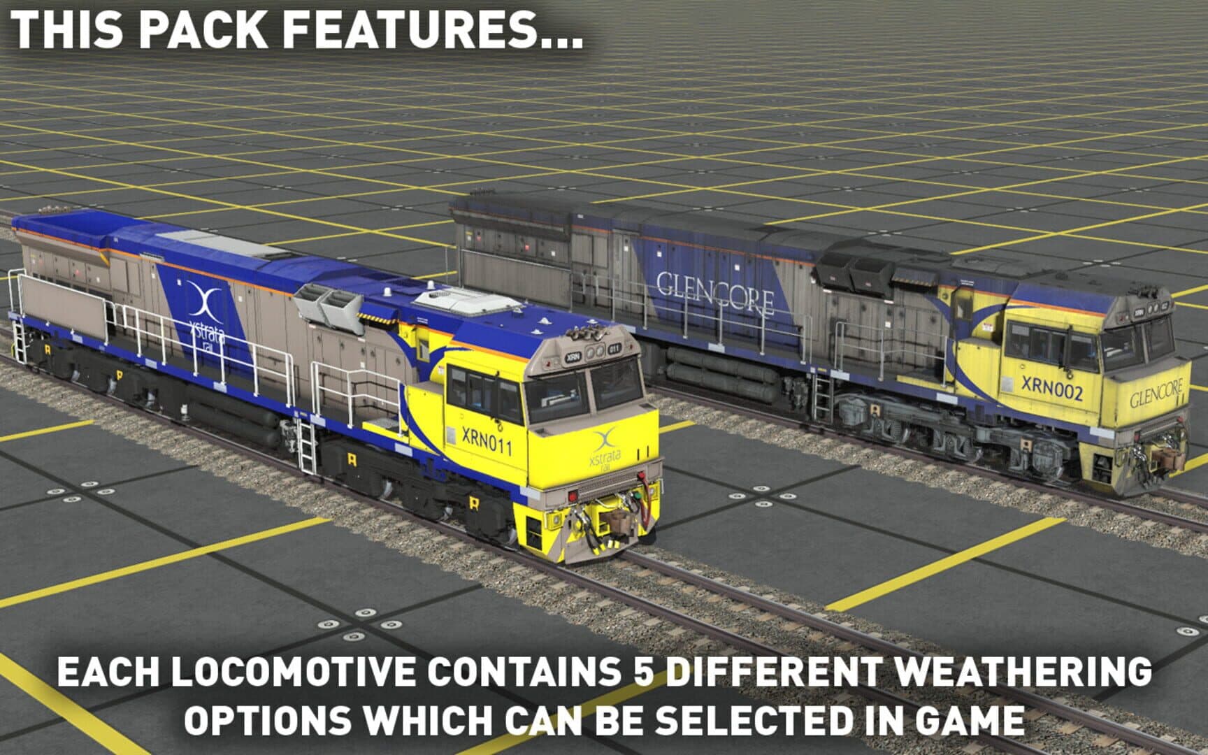 Trainz 2019: C44aci Locomotive - Xstrata/Glencore Pack screenshot 2