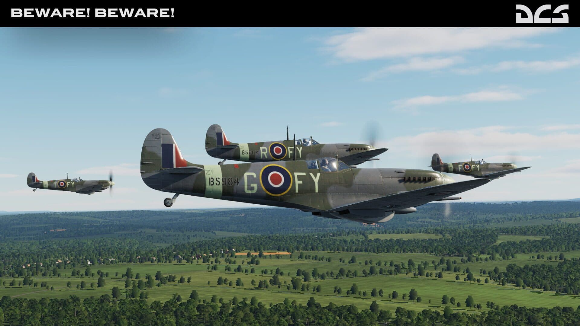 DCS World: Spitfire Beware! Beware! Campaign by Reflected Simulations screenshot 9