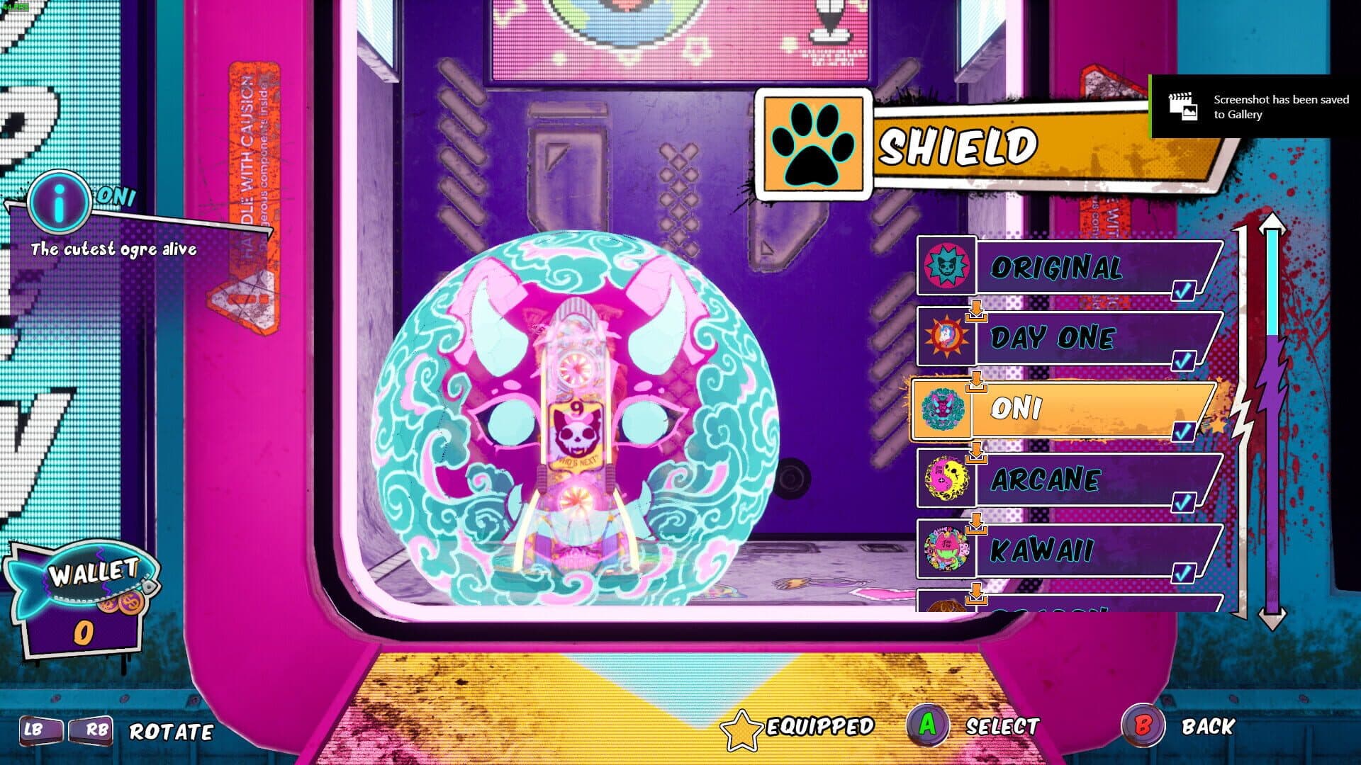 Gori: Cuddly Carnage - Neon Neko Triple Skin Pack screenshot 2