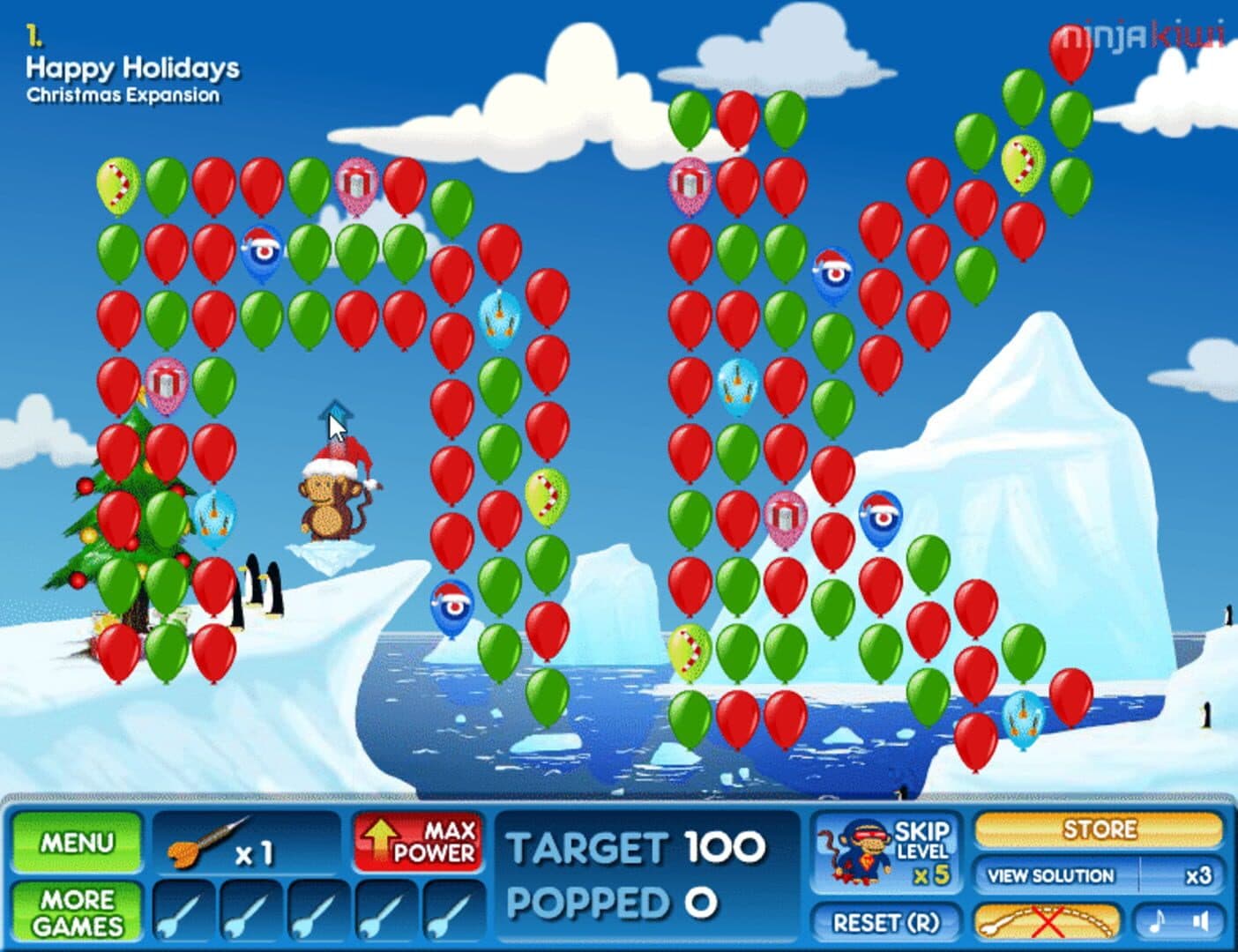 Bloons 2 Christmas Expansion screenshot 1