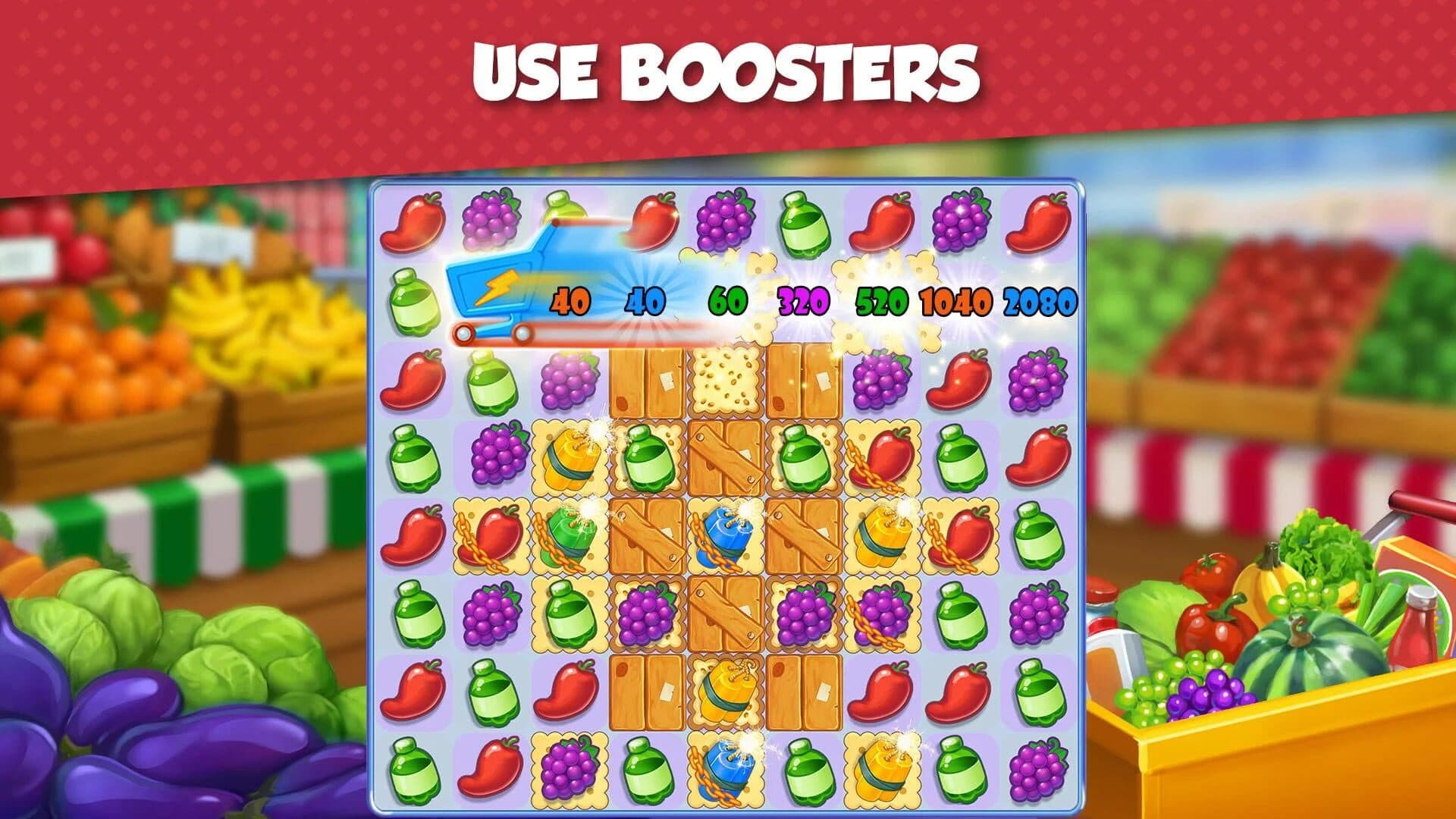 Supermarket Mania: Match 3 screenshot 1