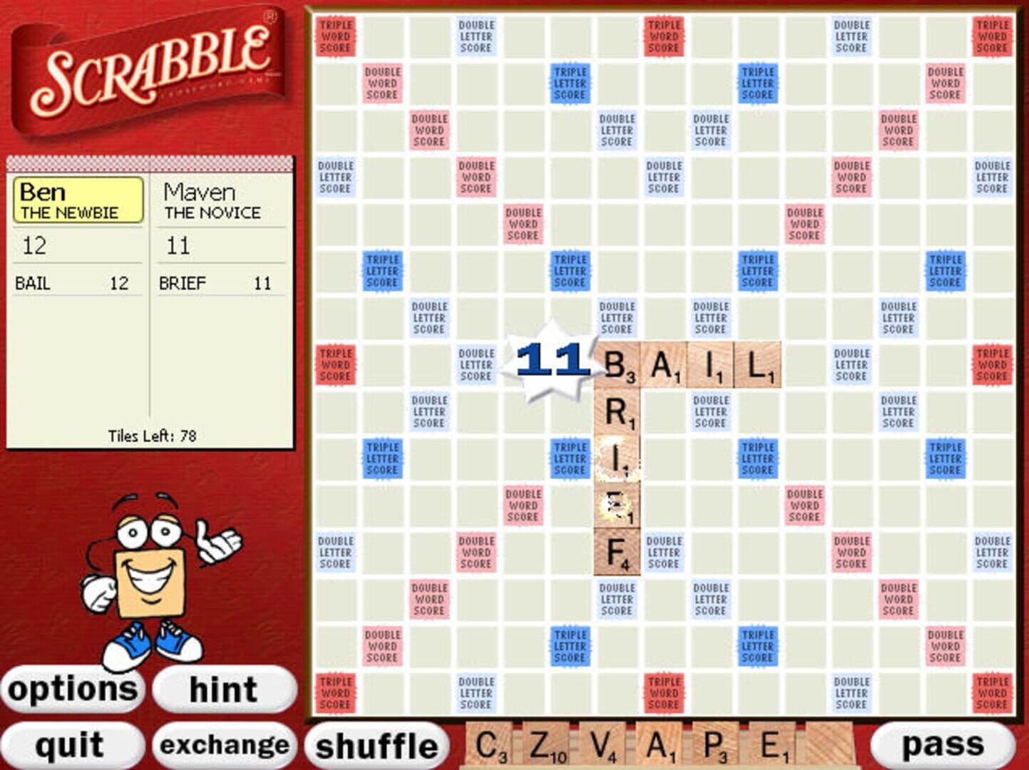 Scrabble screenshot 2