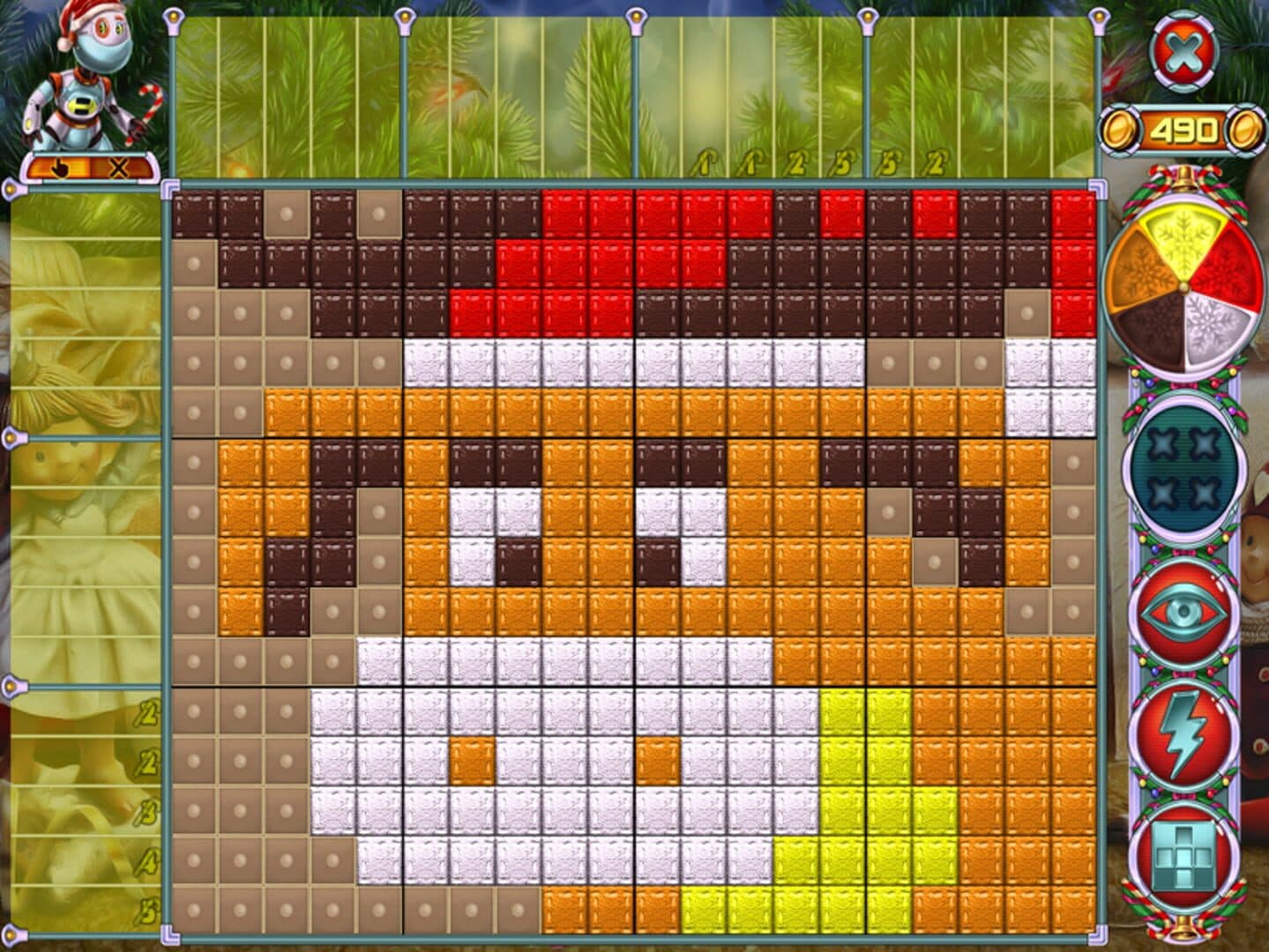 Rainbow Mosaics 10: Christmas Helper screenshot 1