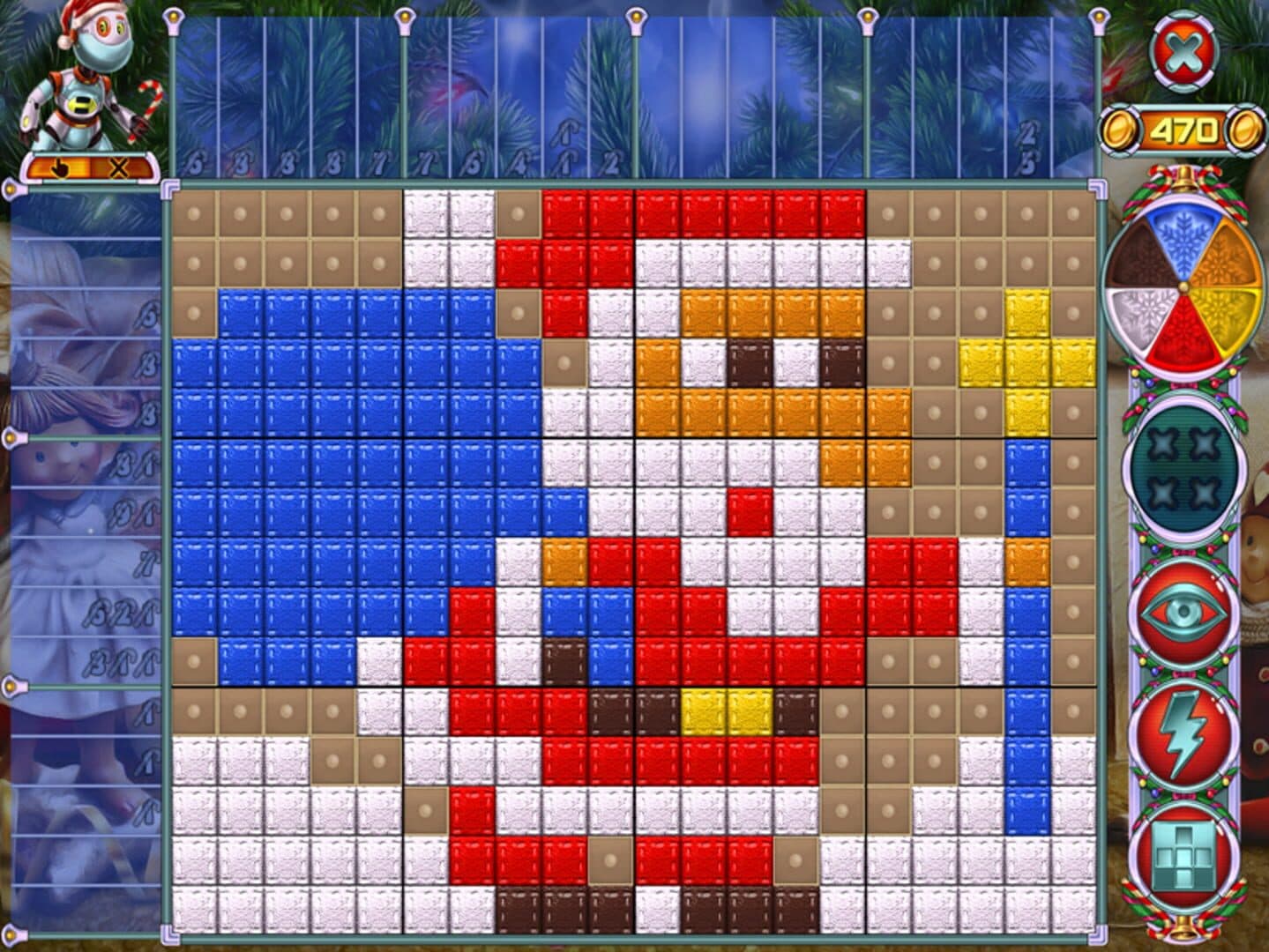 Rainbow Mosaics 10: Christmas Helper screenshot 3