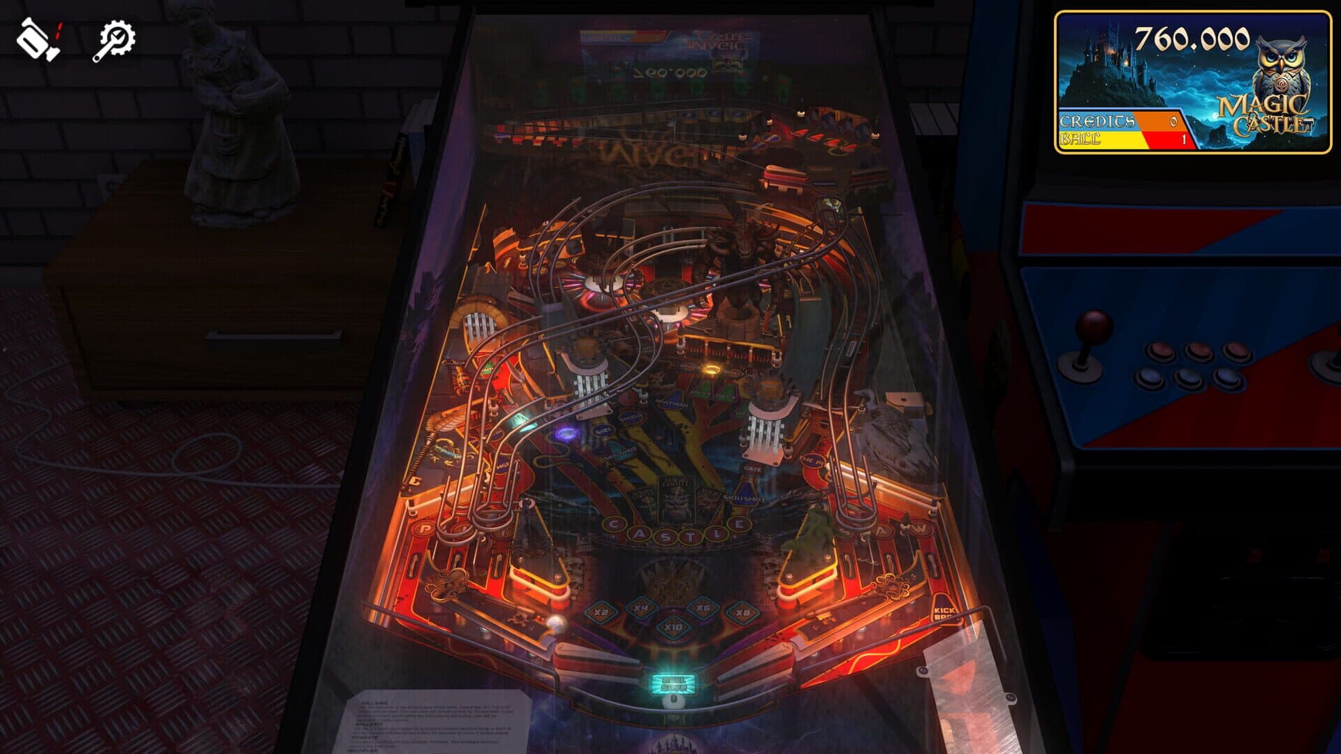 Zaccaria Pinball: Magic Castle Deluxe Pinball Table screenshot 2