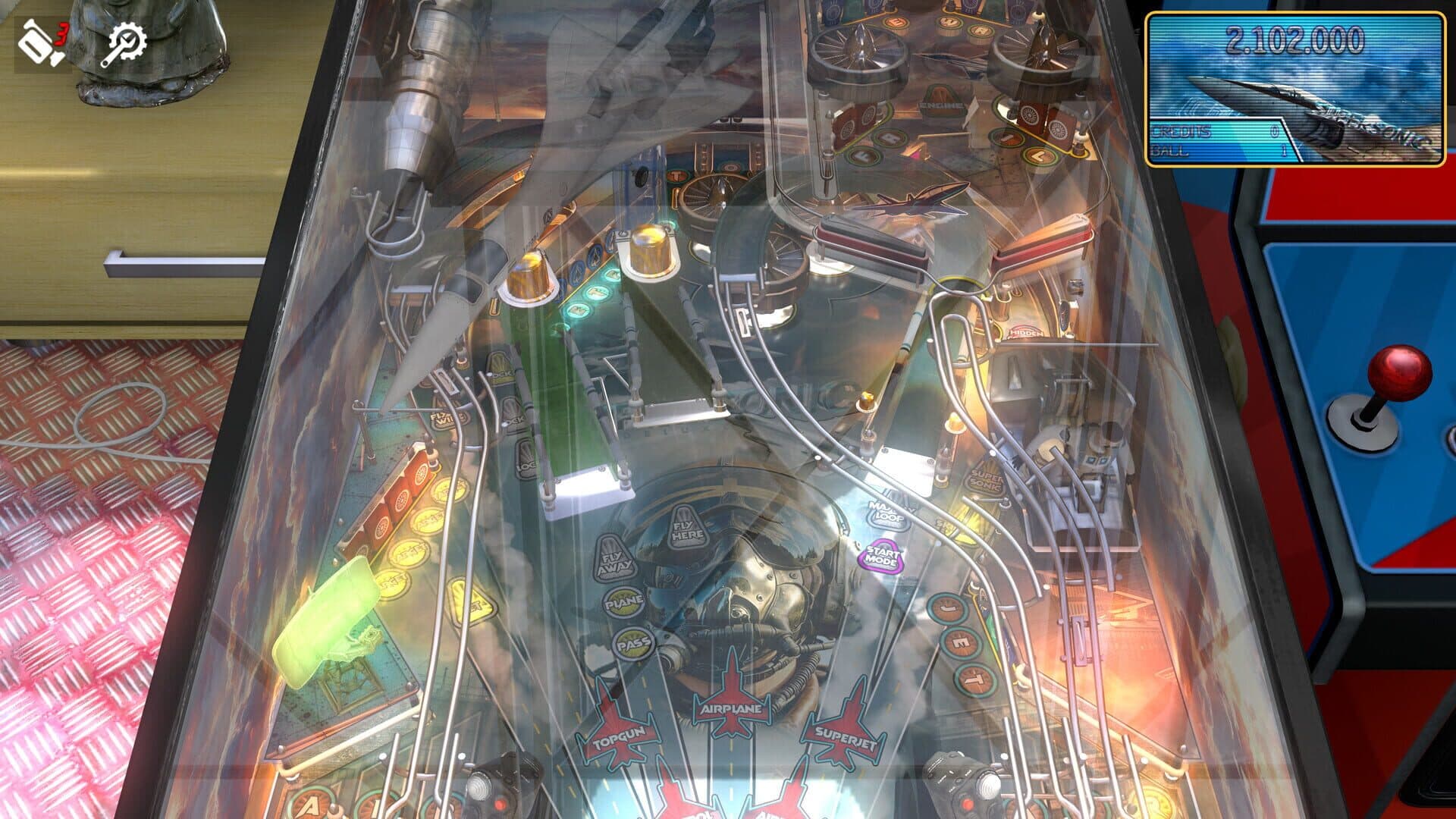 Zaccaria Pinball: Supersonic Deluxe Pinball Table screenshot 3