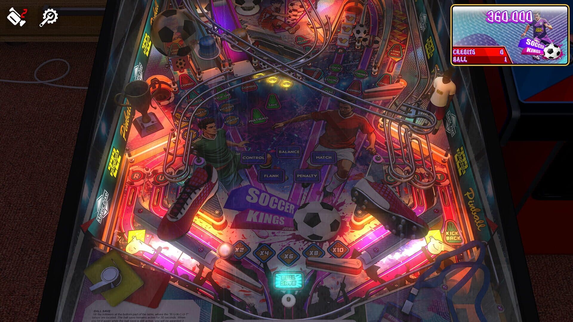 Zaccaria Pinball: Soccer Kings Deluxe Pinball Table screenshot 2