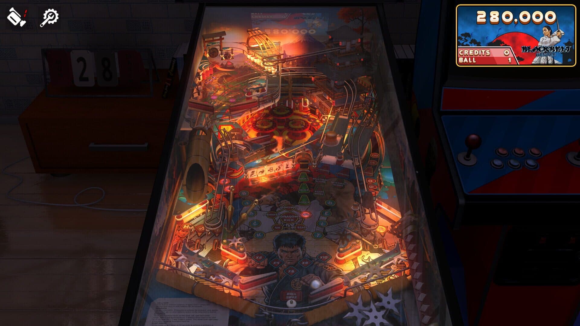 Zaccaria Pinball: Blackbelt Deluxe Pinball Table screenshot 2