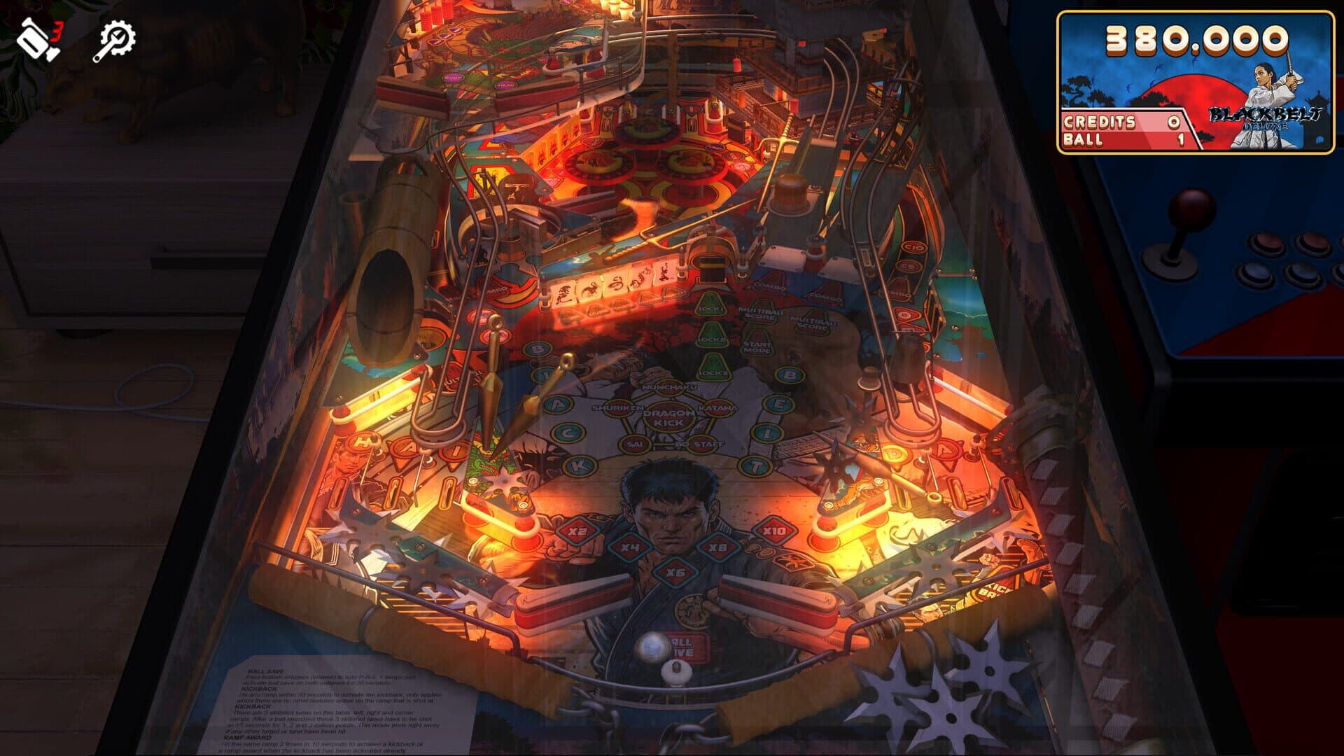 Zaccaria Pinball: Blackbelt Deluxe Pinball Table screenshot 4