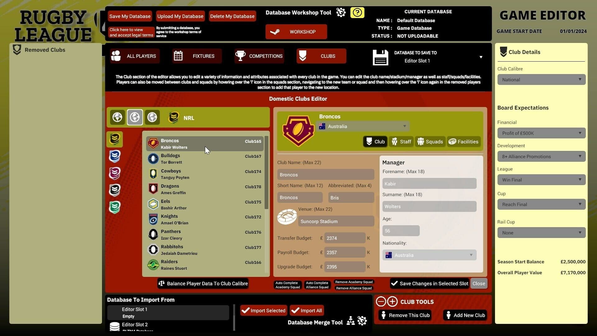 Rugby League Team Manager 4 screenshot 13