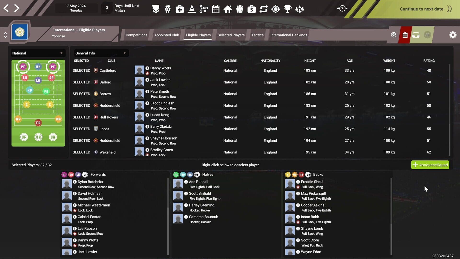 Rugby League Team Manager 4 screenshot 54