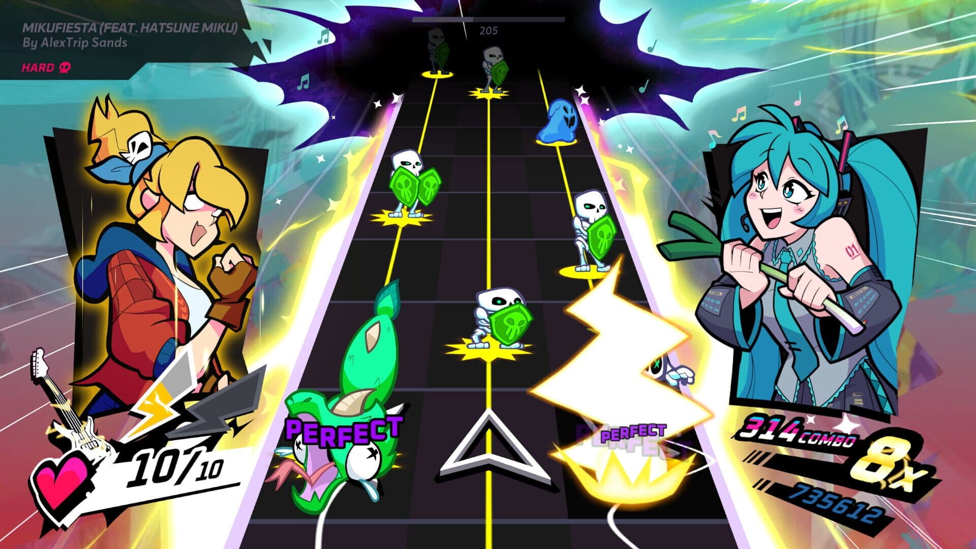 Rift of the NecroDancer: Hatsune Miku - "MikuFiesta" screenshot 1