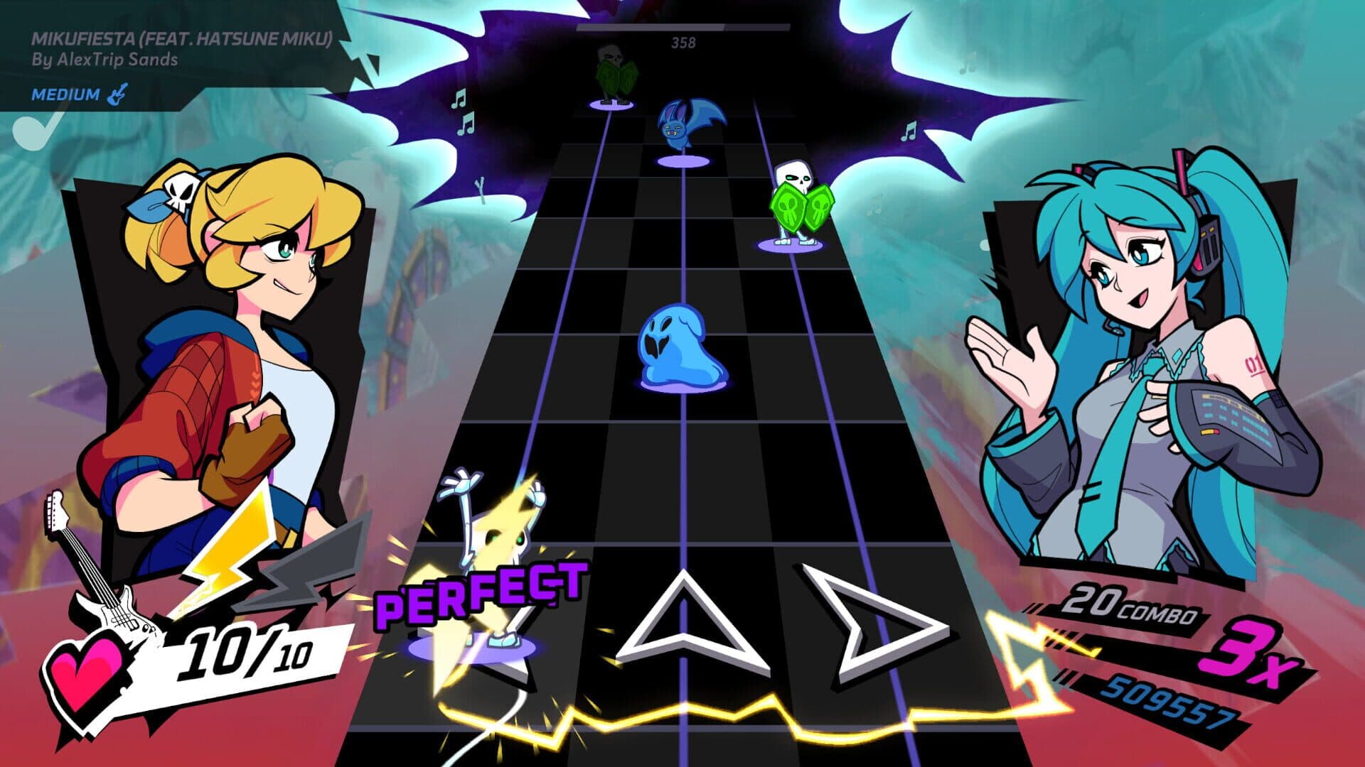Rift of the NecroDancer: Hatsune Miku - "MikuFiesta" screenshot 2