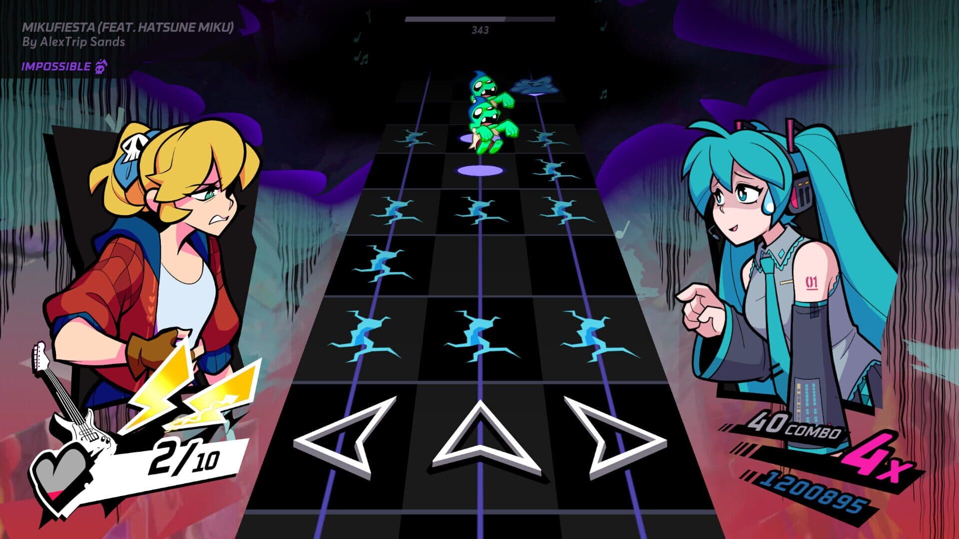 Rift of the NecroDancer: Hatsune Miku - "MikuFiesta" screenshot 3