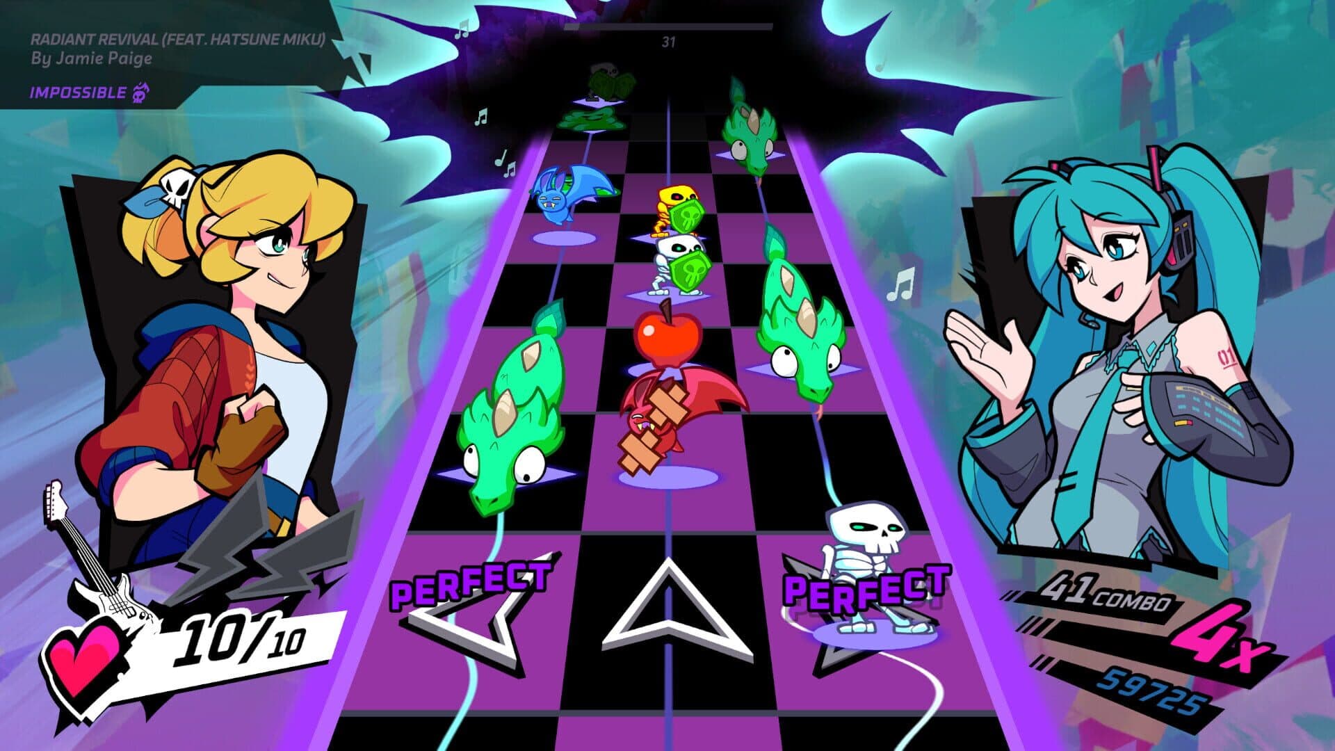 Rift of the NecroDancer: Hatsune Miku - "Radiant Revival" screenshot 1
