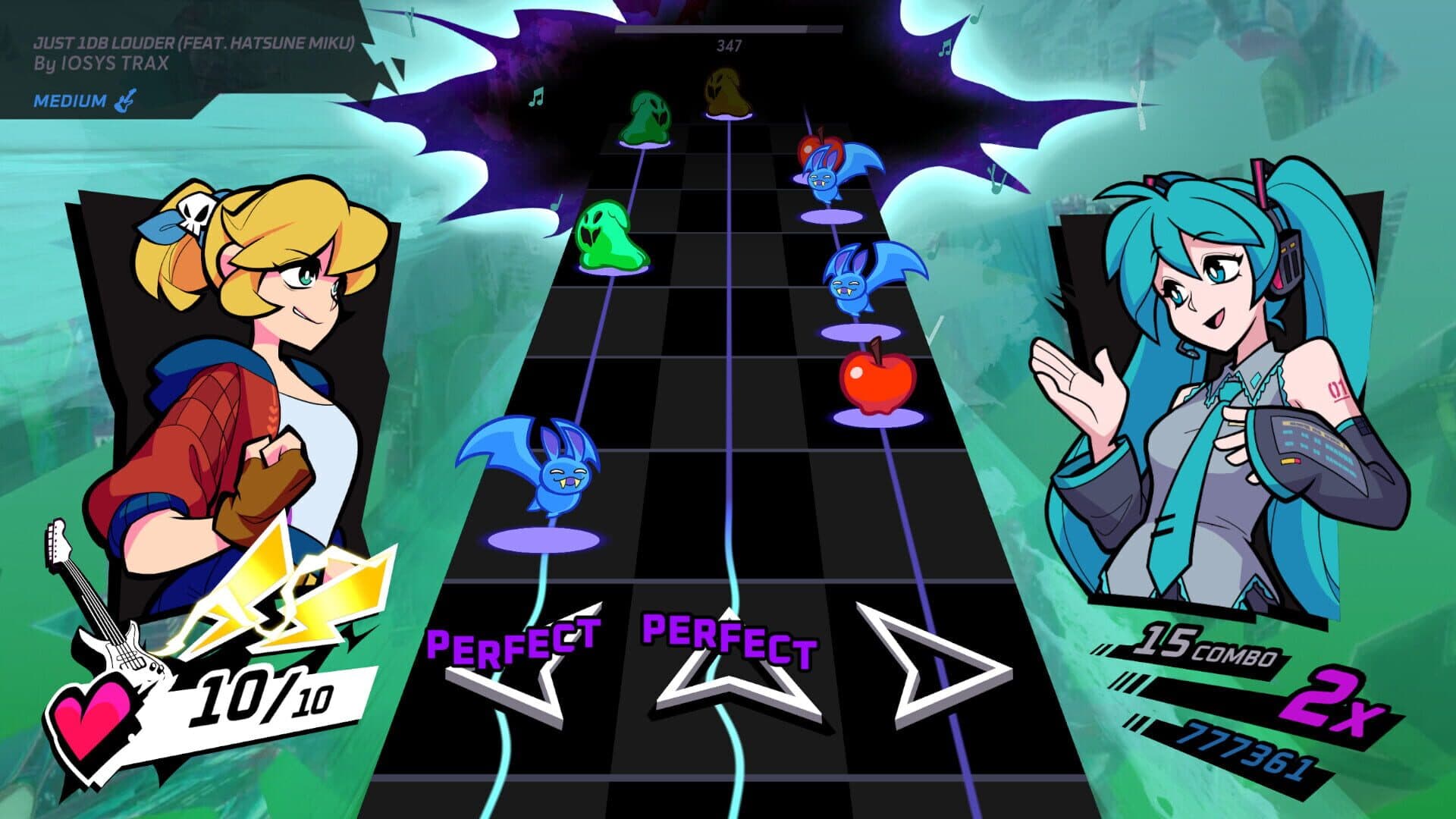 Rift of the NecroDancer: Hatsune Miku - "Just 1dB Louder" screenshot 2