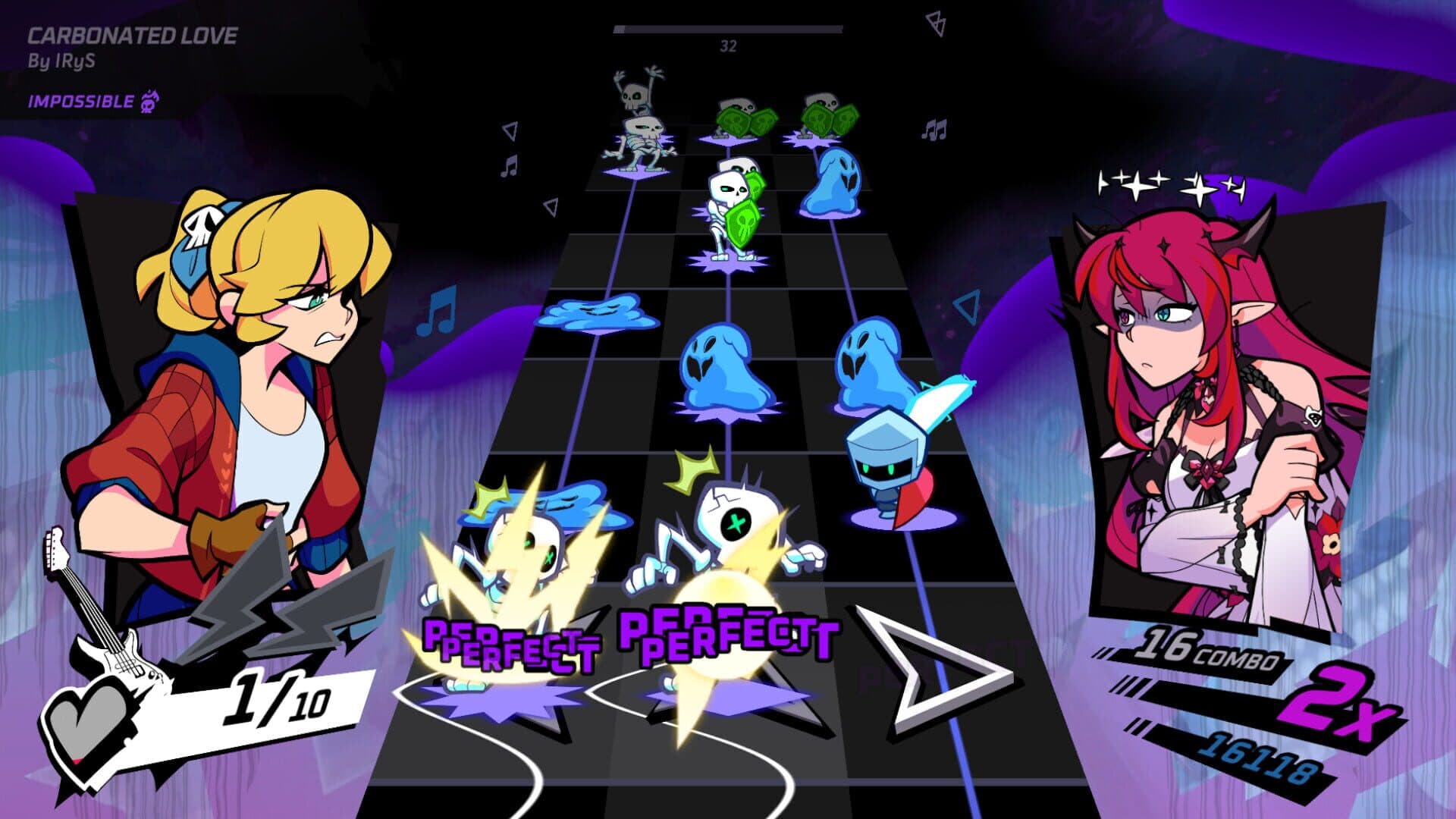 Rift of the NecroDancer: hololive - "Carbonated Love" screenshot 2