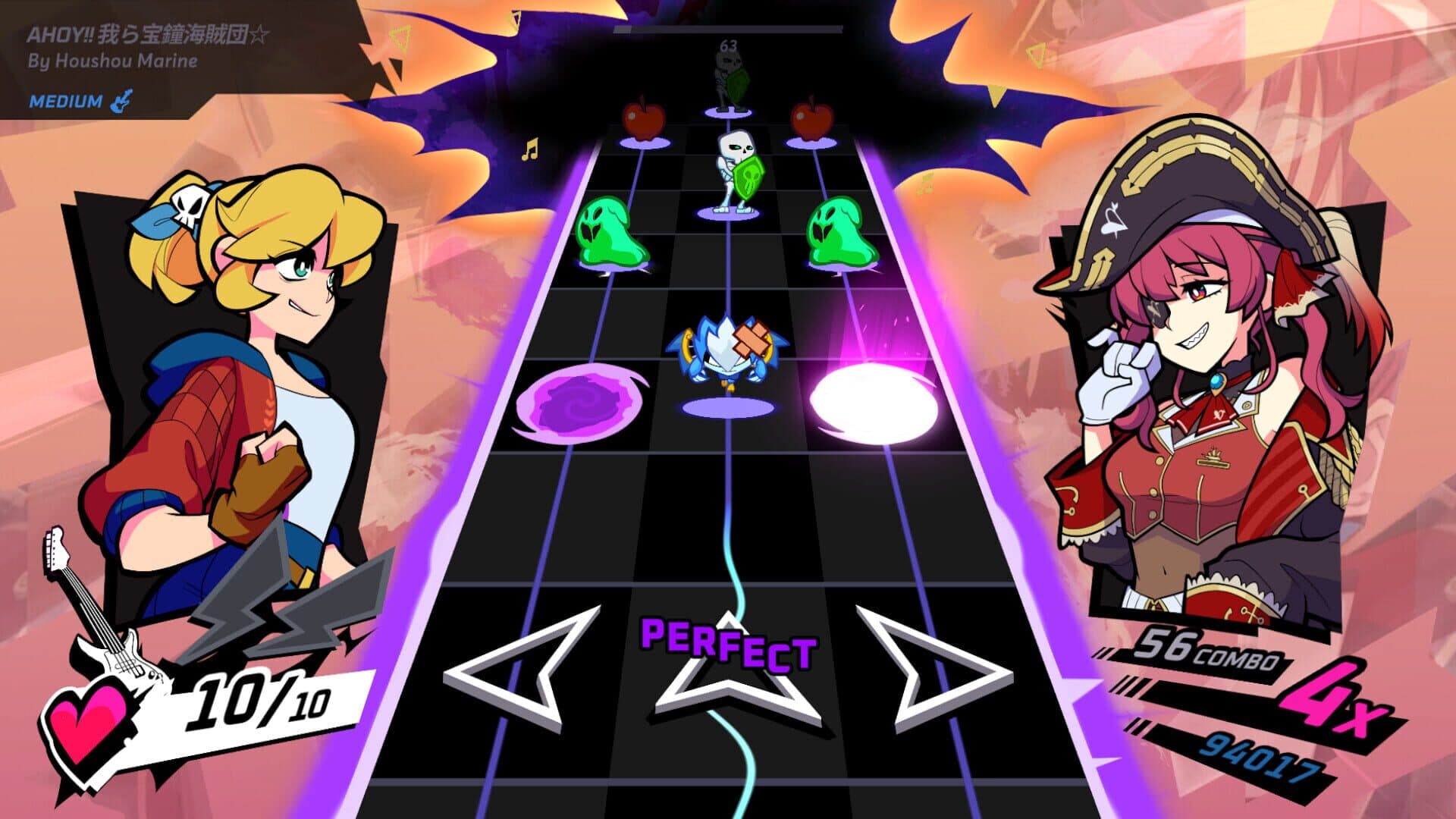 Rift of the NecroDancer: hololive - "Ahoy!! Warera Takara Kane Kaizoku-dan☆" screenshot 3