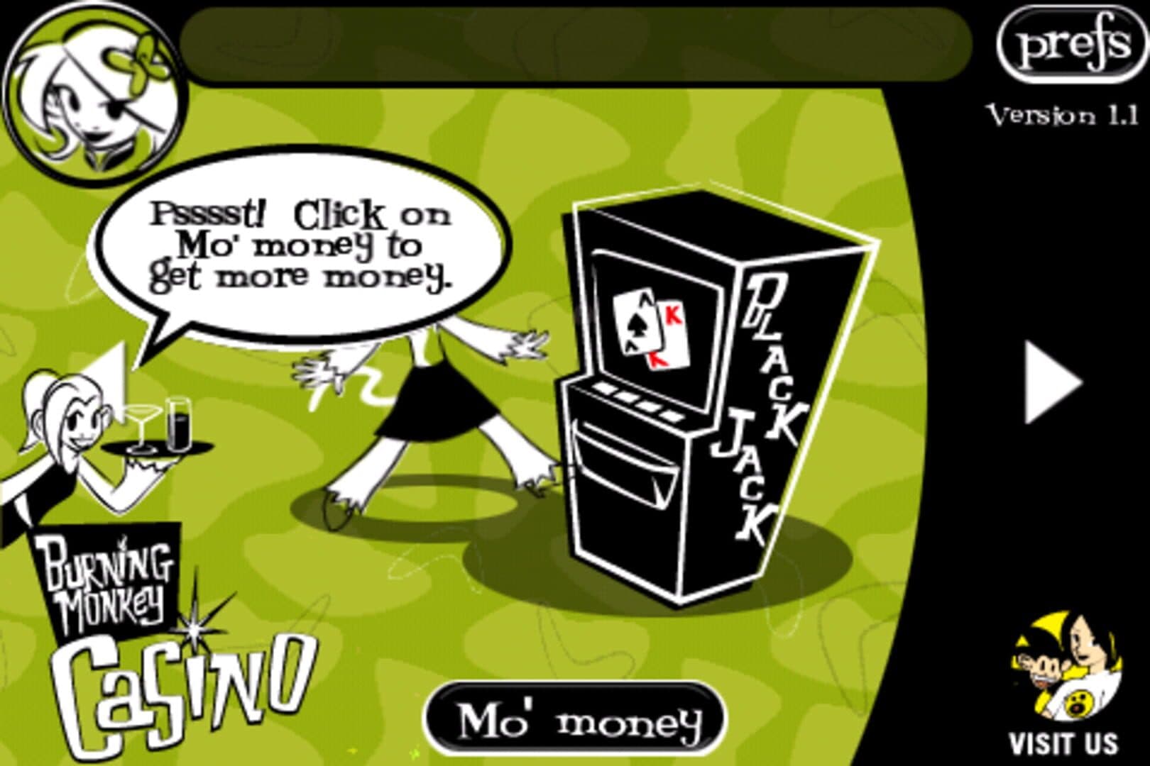 Burning Monkey Casino screenshot 1