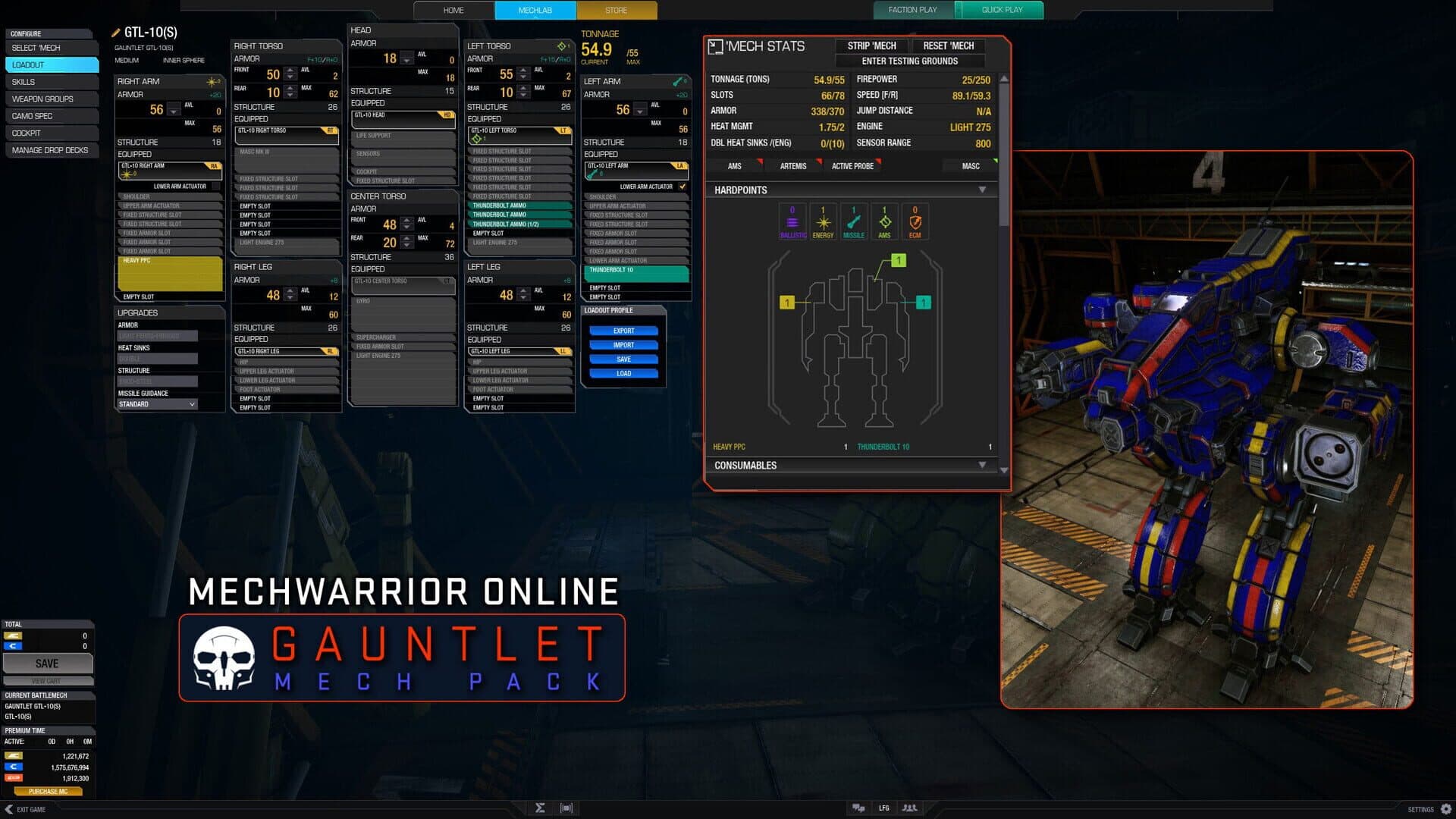 MechWarrior Online: Gauntlet Mech Pack screenshot 1
