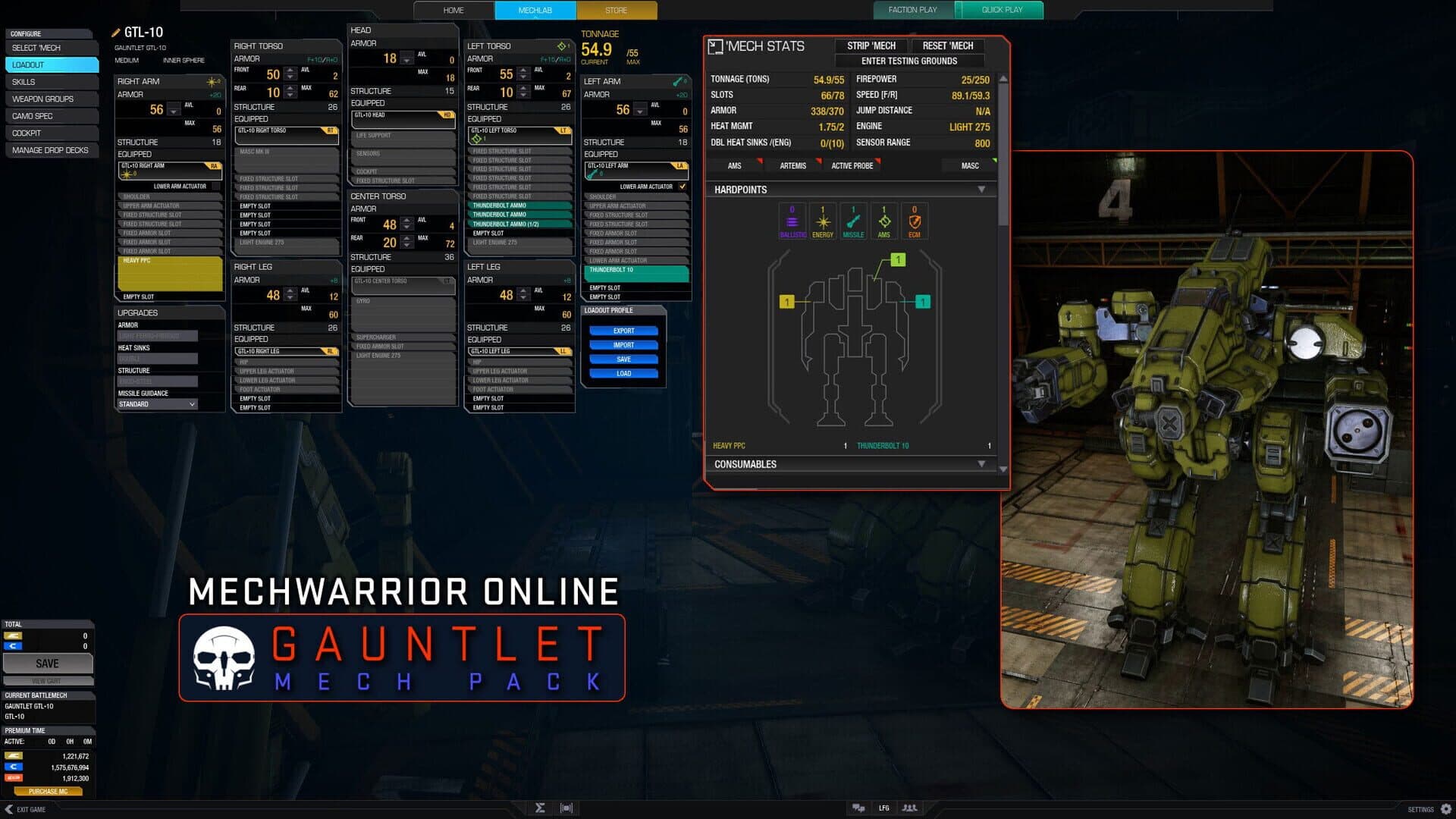 MechWarrior Online: Gauntlet Mech Pack screenshot 6
