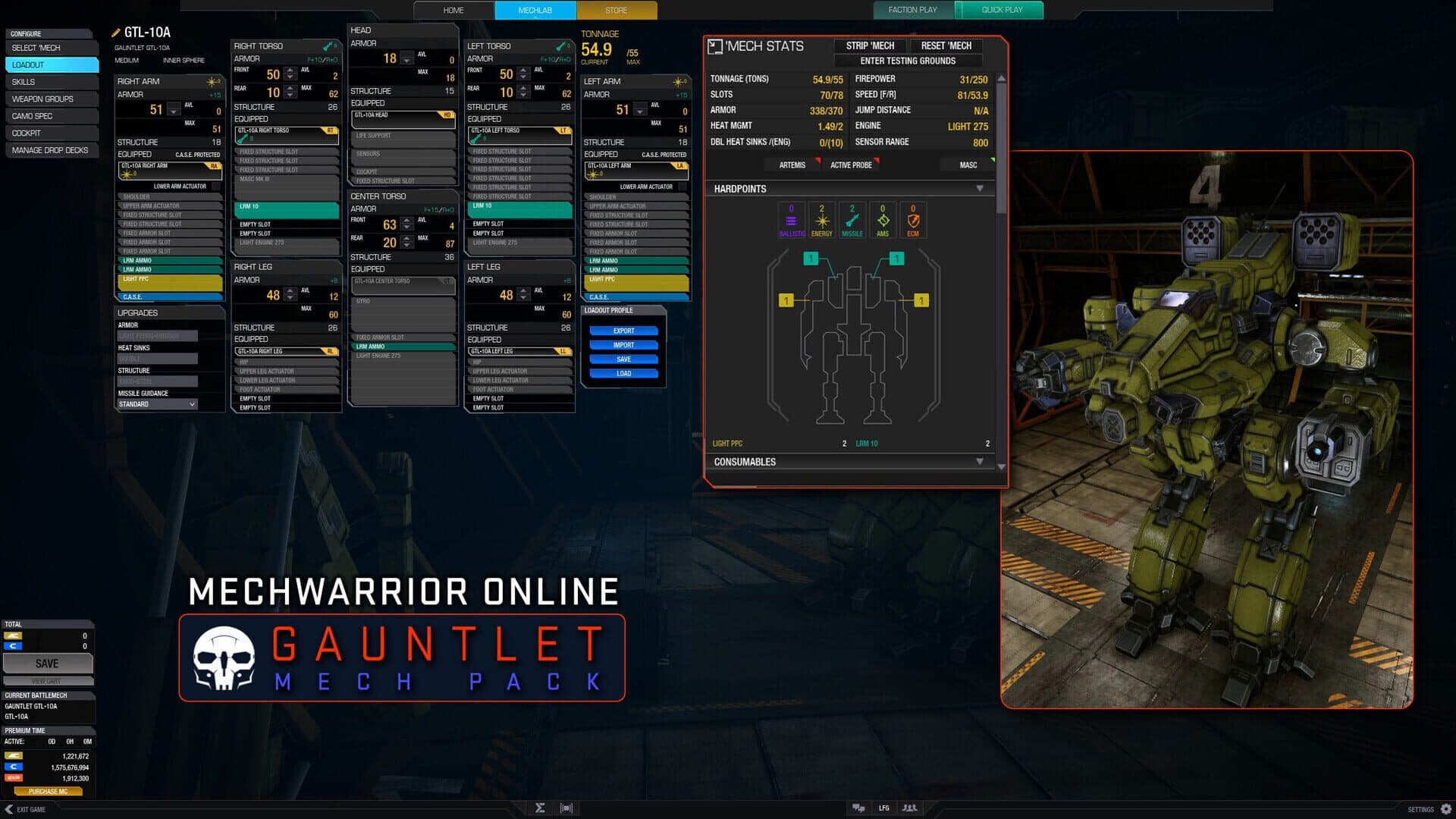 MechWarrior Online: Gauntlet Mech Pack screenshot 4