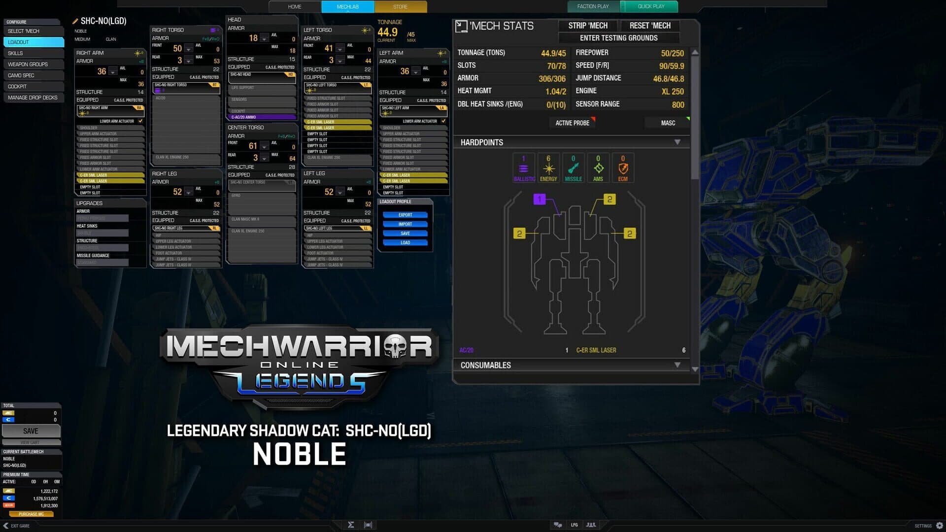 MechWarrior Online: Noble Legendary Mech Pack screenshot 3