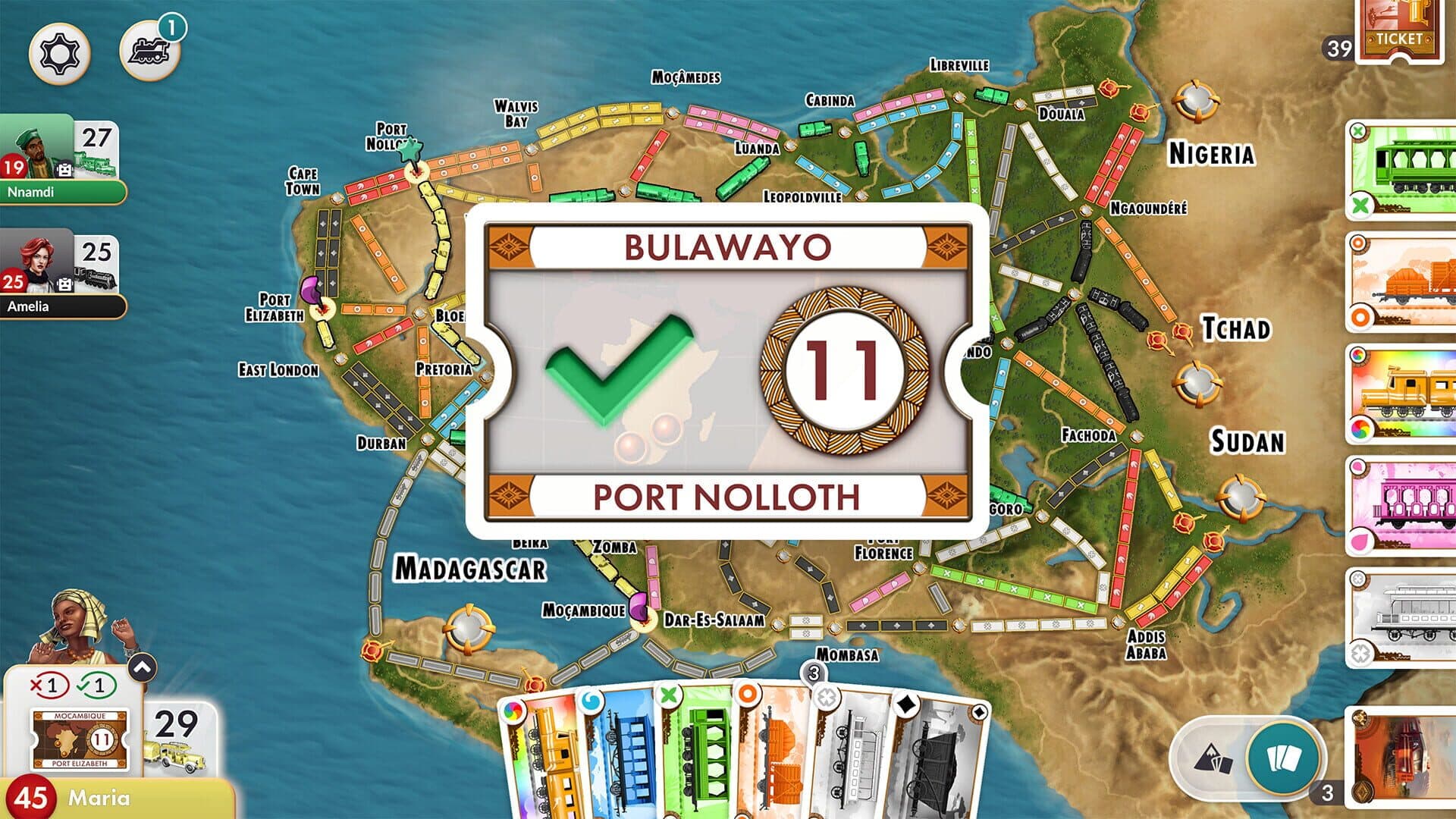 Ticket to Ride: Heart of Africa Expansion screenshot 2