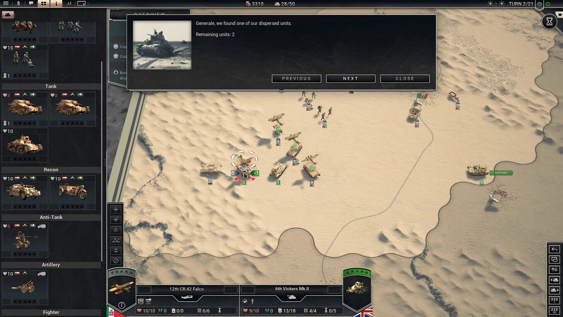 Panzer Corps 2: Frontlines - Cyrenaica screenshot 7