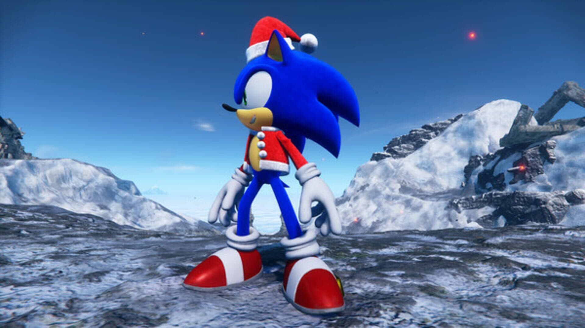 Sonic Frontiers: Holiday Cheer Suit screenshot 1