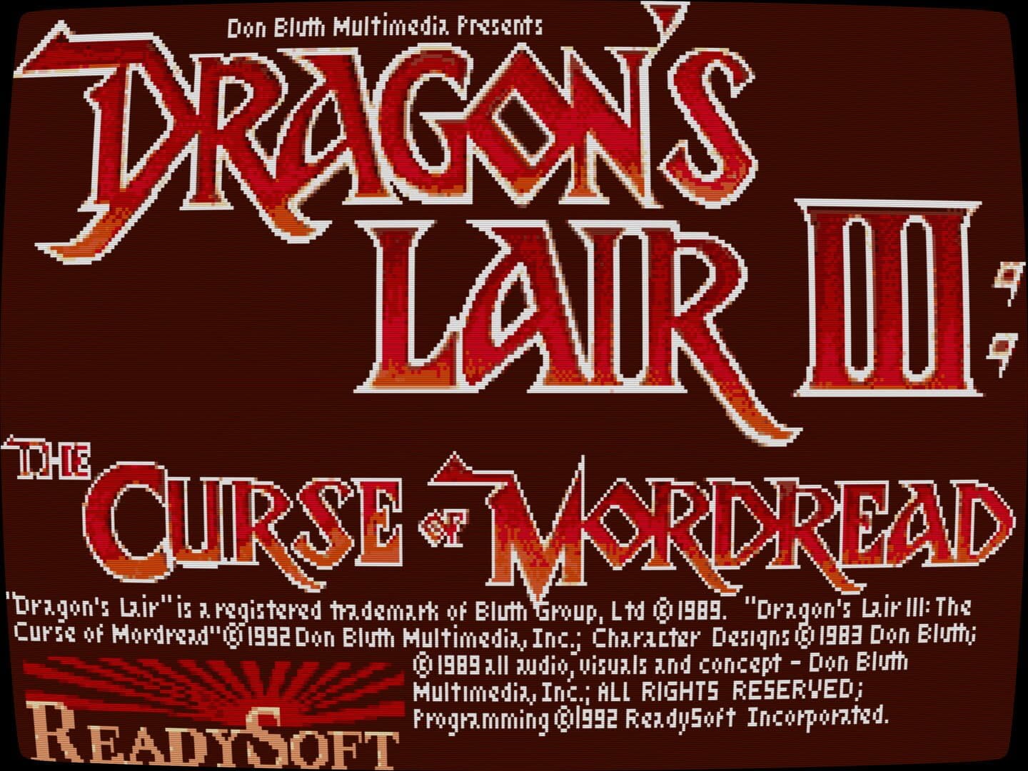 Dragon's Lair III: The Curse of Mordread screenshot 1