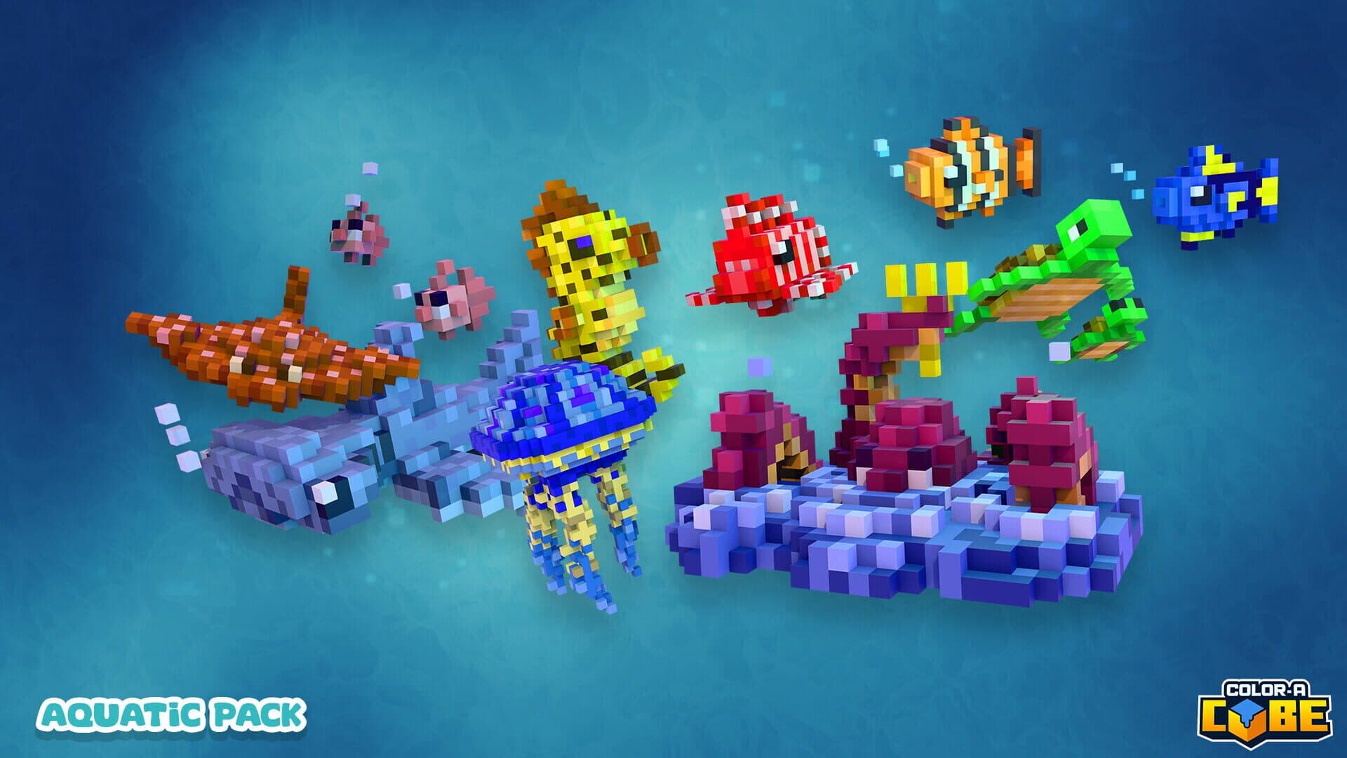 Color-A-Cube: Aquatic Pack #1 screenshot 6