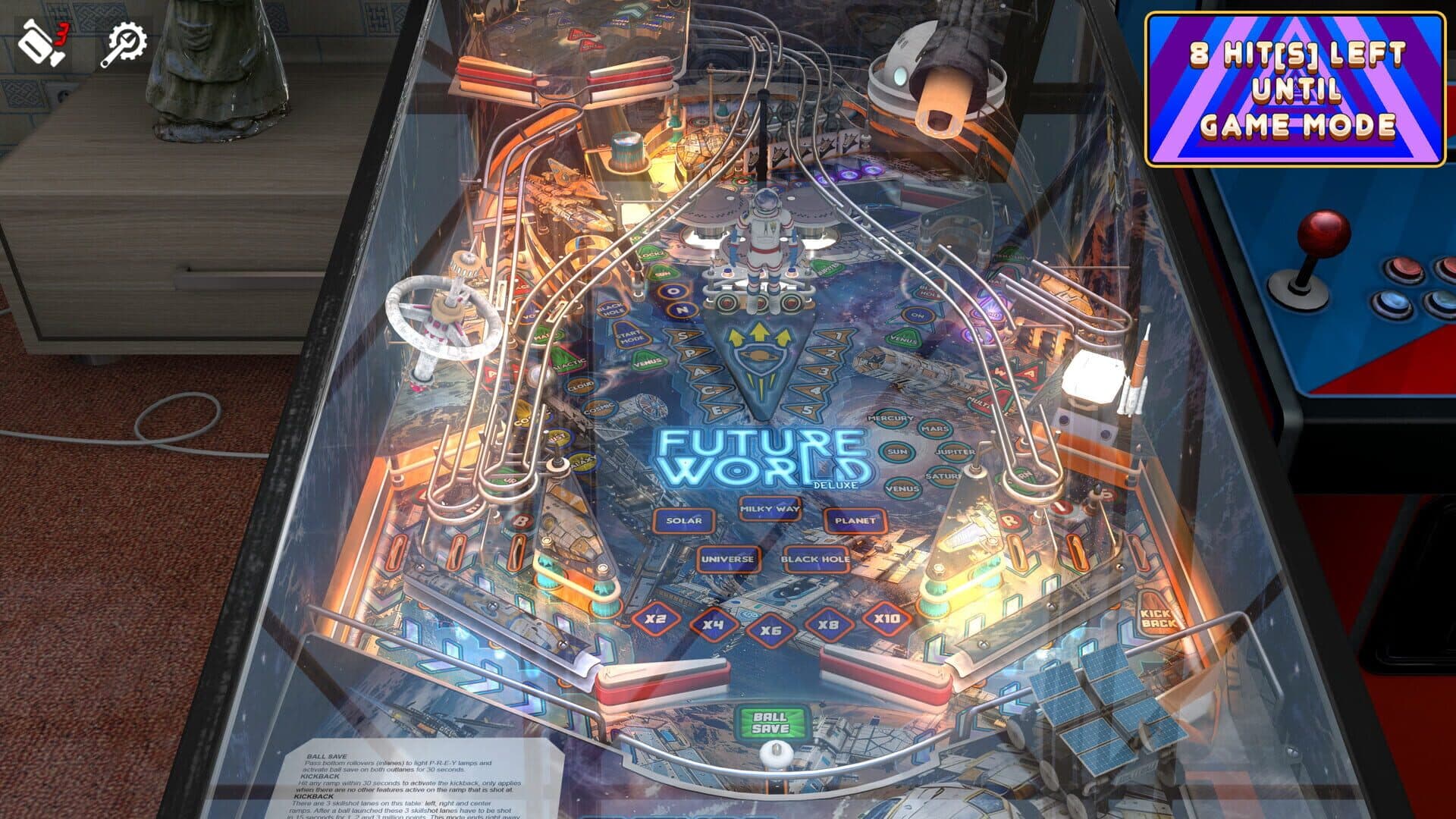 Zaccaria Pinball: Future World Deluxe Pinball Table screenshot 1