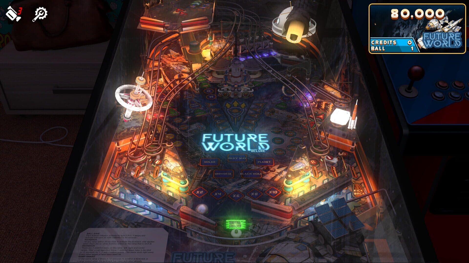 Zaccaria Pinball: Future World Deluxe Pinball Table screenshot 3