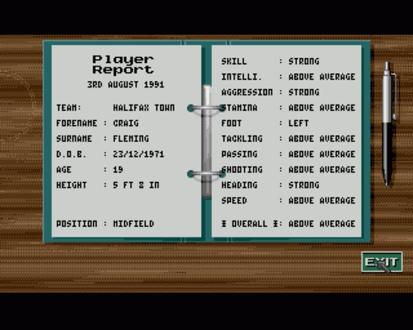 Graham Taylors Soccer Challenge screenshot 1