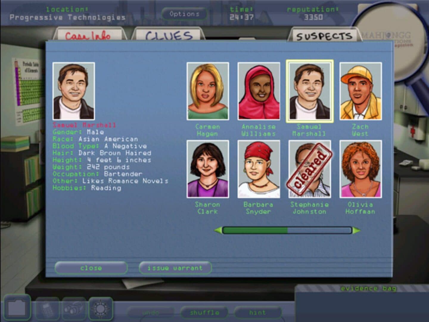 Mahjongg Investigations: Under Suspicion screenshot 5